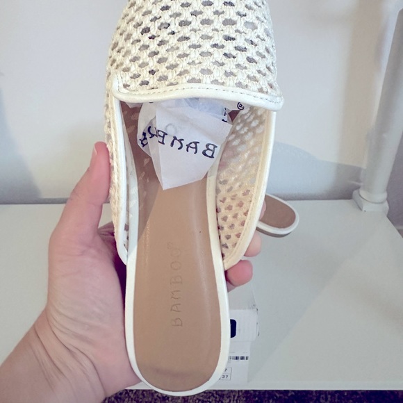 Bamboo pointy toe mules - Picture 2 of 2